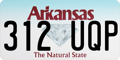 AR license plate 312UQP