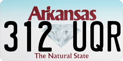 AR license plate 312UQR