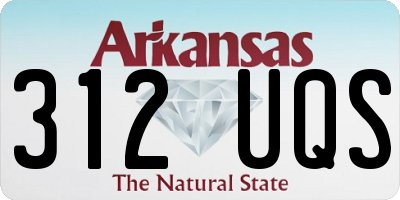 AR license plate 312UQS