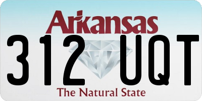 AR license plate 312UQT