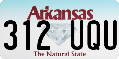 AR license plate 312UQU