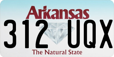 AR license plate 312UQX