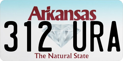 AR license plate 312URA