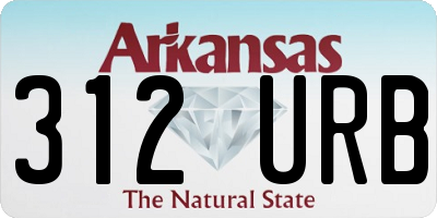 AR license plate 312URB