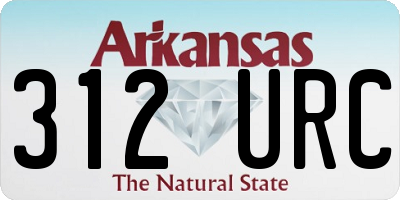 AR license plate 312URC