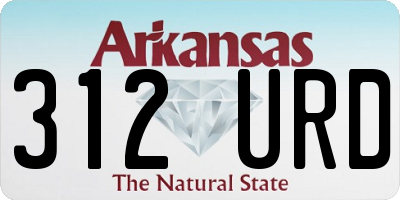 AR license plate 312URD