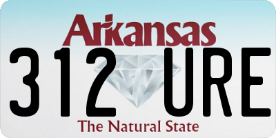 AR license plate 312URE