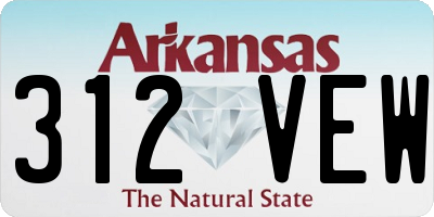 AR license plate 312VEW
