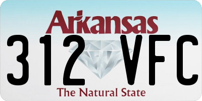 AR license plate 312VFC