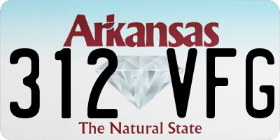 AR license plate 312VFG