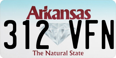 AR license plate 312VFN
