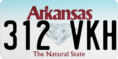 AR license plate 312VKH