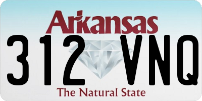 AR license plate 312VNQ