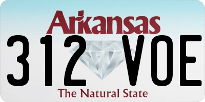 AR license plate 312VOE