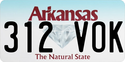 AR license plate 312VOK