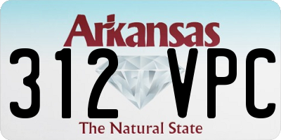 AR license plate 312VPC