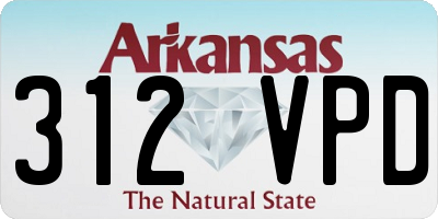 AR license plate 312VPD