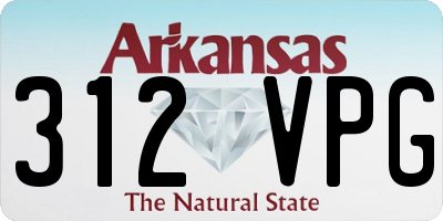 AR license plate 312VPG