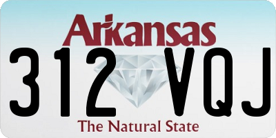 AR license plate 312VQJ