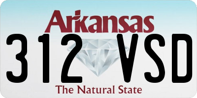 AR license plate 312VSD
