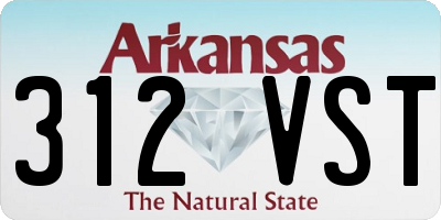 AR license plate 312VST