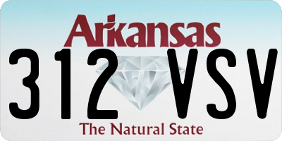 AR license plate 312VSV