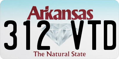 AR license plate 312VTD