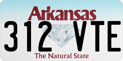 AR license plate 312VTE