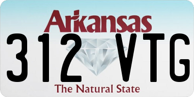 AR license plate 312VTG