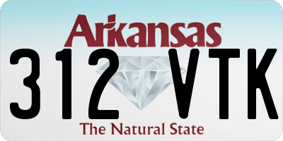 AR license plate 312VTK