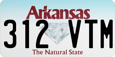 AR license plate 312VTM