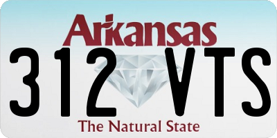 AR license plate 312VTS