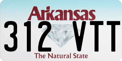 AR license plate 312VTT