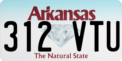 AR license plate 312VTU