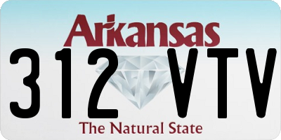 AR license plate 312VTV