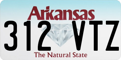 AR license plate 312VTZ