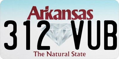 AR license plate 312VUB