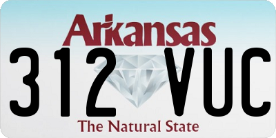 AR license plate 312VUC