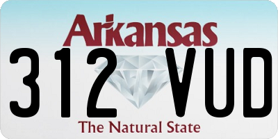 AR license plate 312VUD