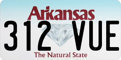 AR license plate 312VUE