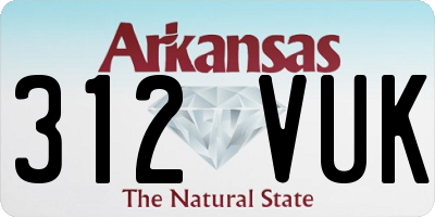 AR license plate 312VUK