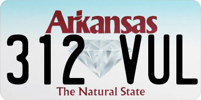 AR license plate 312VUL
