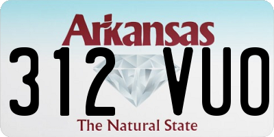 AR license plate 312VUO