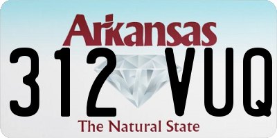 AR license plate 312VUQ