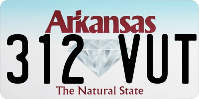 AR license plate 312VUT