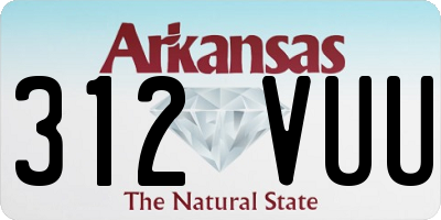 AR license plate 312VUU
