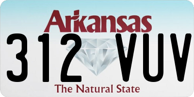 AR license plate 312VUV