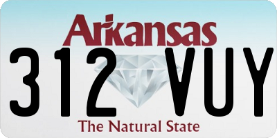 AR license plate 312VUY