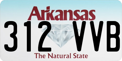 AR license plate 312VVB
