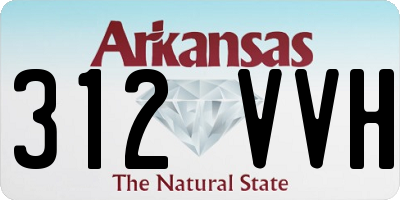 AR license plate 312VVH